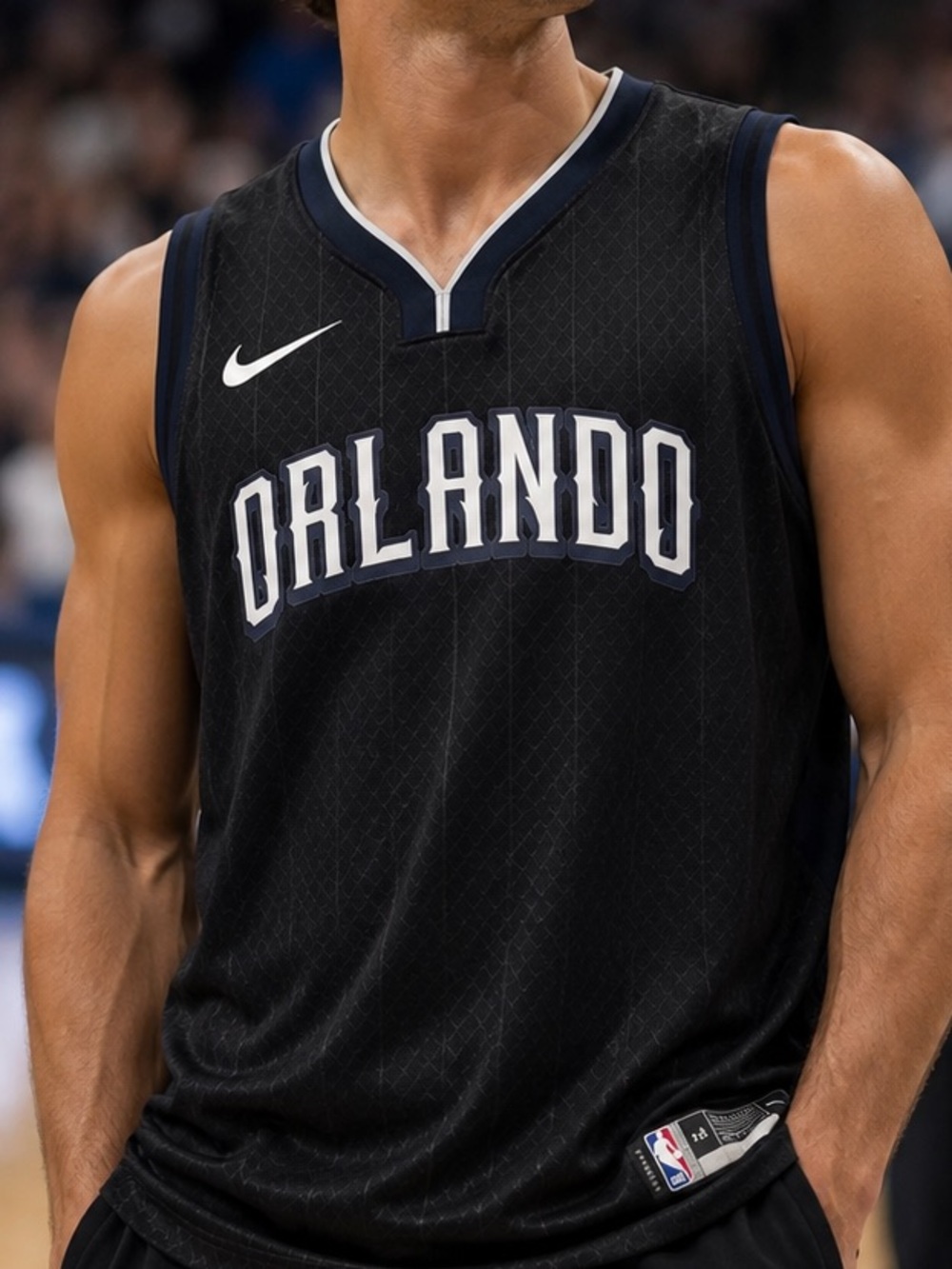 🆕 Nike Orlando Magic City Edition Swingman Jersey NWT Men’s Large Black NBA